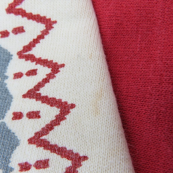 実際に弊社で買取させて頂いたTHE FLAT HEAD/フラットヘッド 裏起毛 プリント ジップアップジャケット Lの画像 5枚目