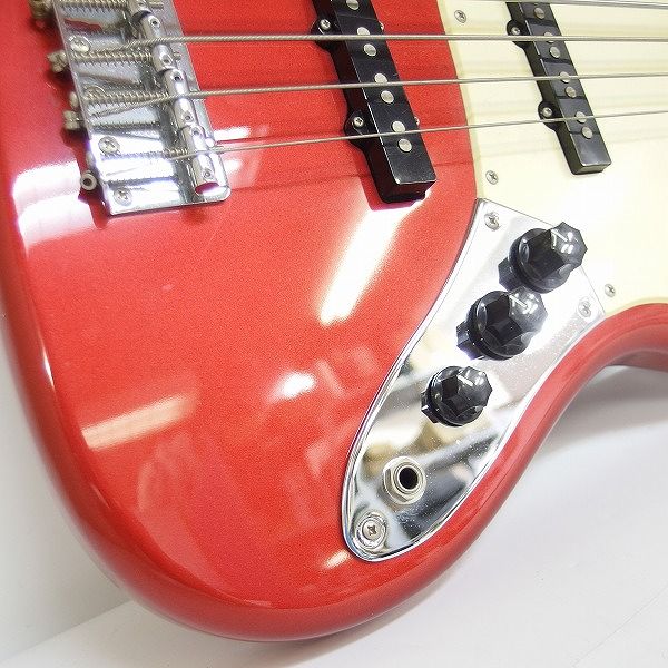実際に弊社で買取させて頂いた★BUSKER'S/バスカーズ ジャズベース Type メタリックレッド エレキベースの画像 6枚目