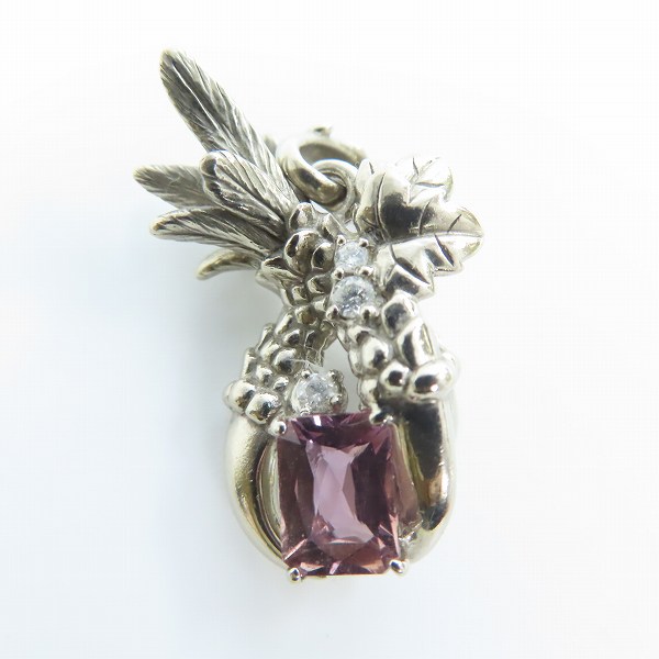 実際に弊社で買取させて頂いた【ギャラ付き】BloodyMary/ブラッディマリー K18ig グロウペンダント w/ピンクサファイアの画像 1枚目