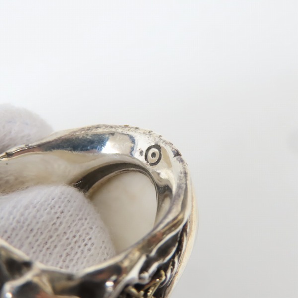 実際に弊社で買取させて頂いたALEX STREETER/アレックスストリーター エンジェルハートリング ケイブパール K18インフィニティスター/18.5号の画像 6枚目