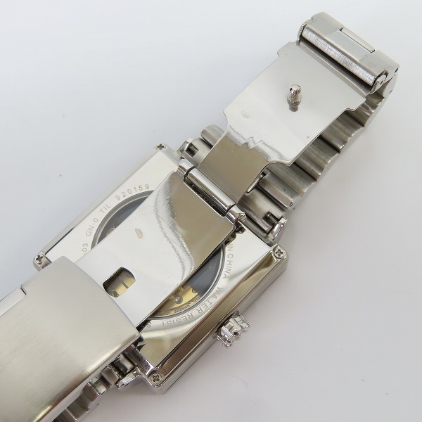 実際に弊社で買取させて頂いたindependent/インディペンデント スクエア文字盤 自動巻き アナログ腕時計の画像 3枚目