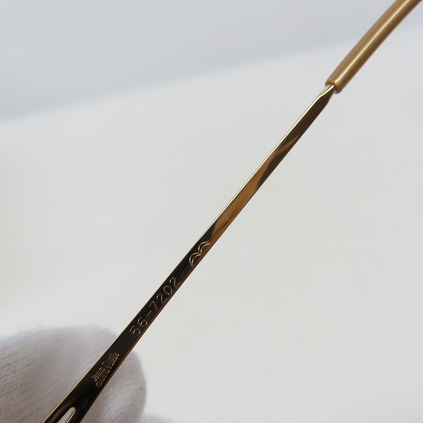 実際に弊社で買取させて頂いたJean Paul GAULTIER/ジャンポールゴルチエ ヴィンテージ 2WAY メガネフレーム/クリップオン サングラス 56-7202の画像 9枚目