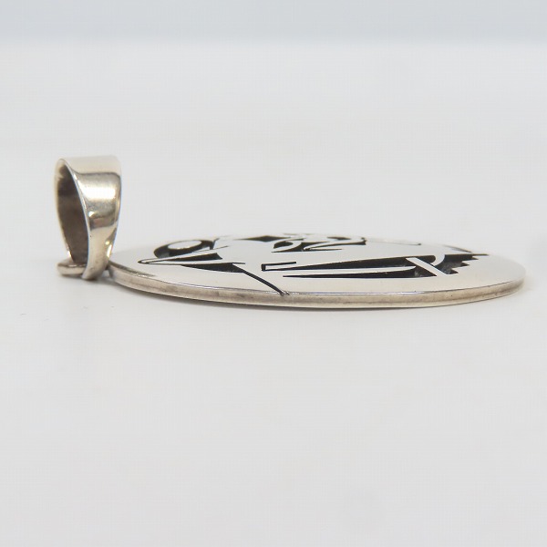 実際に弊社で買取させて頂いたHopi/ホピ族 Marcus Coochwikvia/マーカスクーチウィクヴィヤ作 コヨーテ ペンダント/トップの画像 3枚目