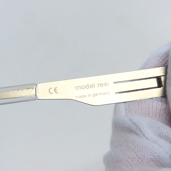 実際に弊社で買取させて頂いたic! berlin/アイシーベルリン resi メタル/セル 眼鏡/メガネフレーム/アイウェア クリアの画像 6枚目