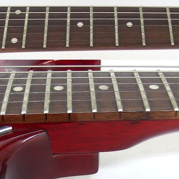 実際に弊社で買取させて頂いた★Epiphone/エピフォン SG Special チェリー ボルトオンネック エレキギター ソフトケース付の画像 4枚目