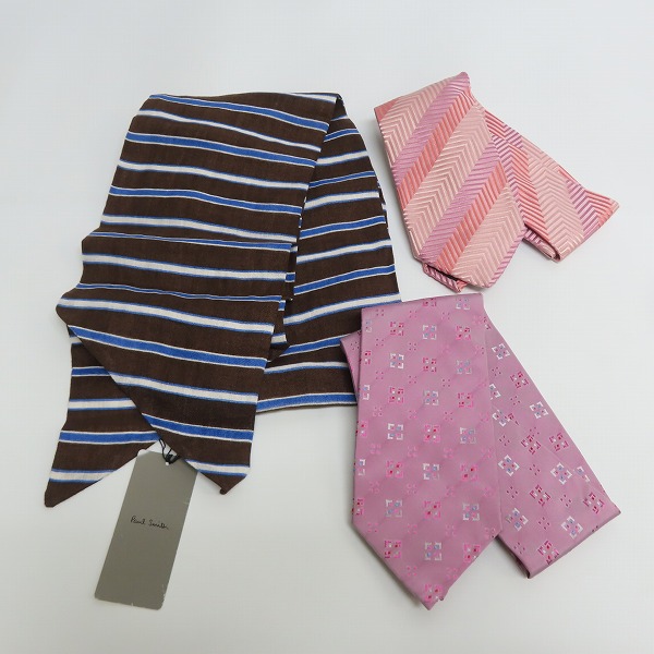 実際に弊社で買取させて頂いた【未使用含む】Paul Smith/ポールスミス HUGO BOSS/ヒューゴボス ストール/ネクタイ 3点セット
