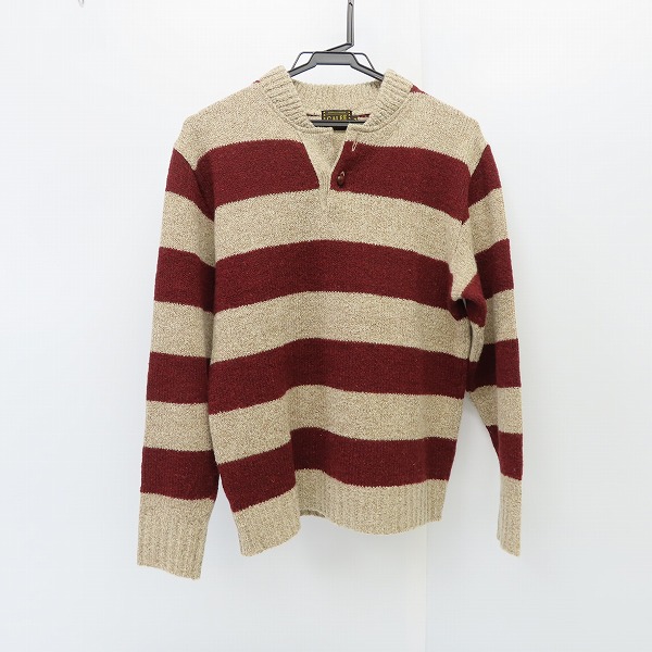 実際に弊社で買取させて頂いたCALEE/キャリー ヘンリーネック ボーダー ニット/セーター /M