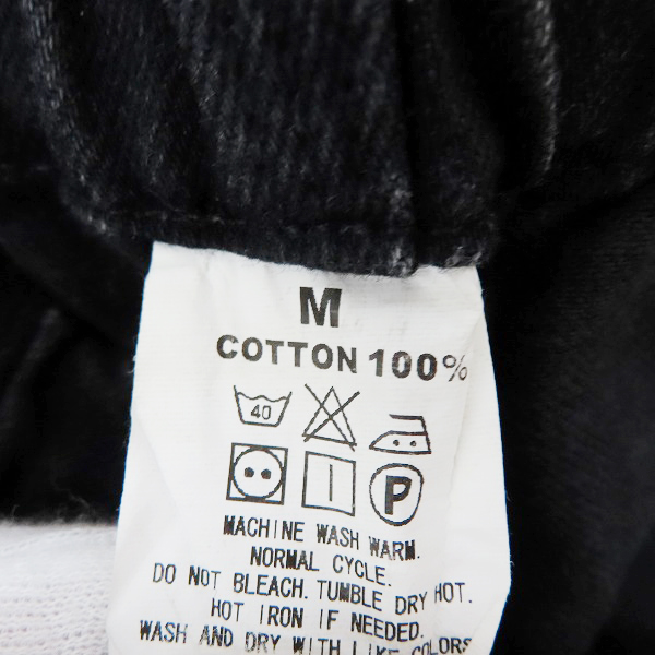 実際に弊社で買取させて頂いたCALEE/キャリー ブラック デニムパンツ ウエストゴム/Mの画像 3枚目