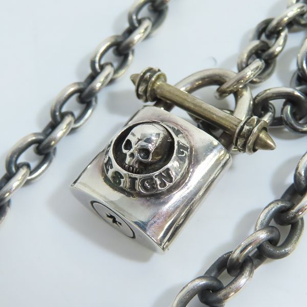 実際に弊社で買取させて頂いたDEAL DESIGN/ディールデザイン 南京錠 スカル ペンダント