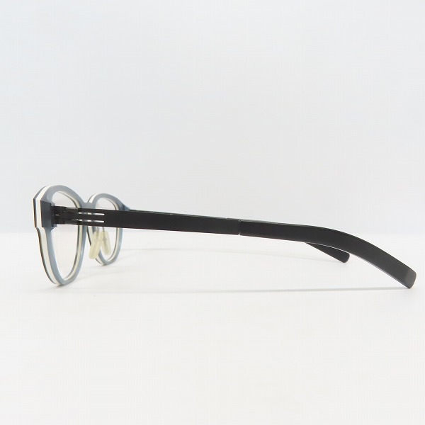 実際に弊社で買取させて頂いたic! berlin/アイシーベルリン linearity メタル/セル デミ柄 眼鏡/メガネフレーム/アイウェアの画像 2枚目