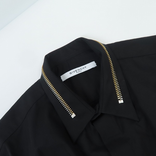 実際に弊社で買取させて頂いた【未使用】GIVENCHY/ジバンシィ 16SS 襟フェイクジップ装飾 スリムフィット長袖シャツ 16S 6006 300/39の画像 6枚目