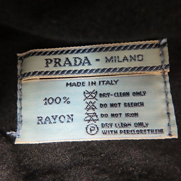 実際に弊社で買取させて頂いたPRADA/プラダ バケットハット ブラックの画像 6枚目