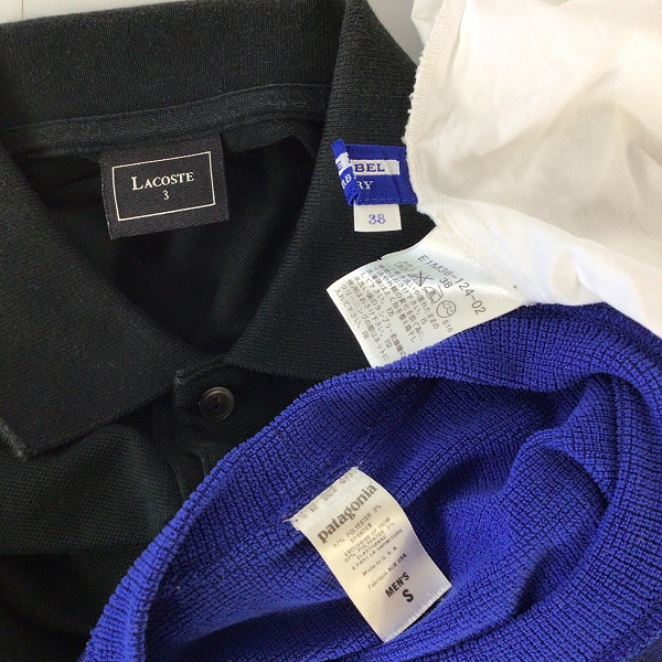 実際に弊社で買取させて頂いた【おまとめ品/未使用を含む】BURBERRY/patagonia/LACOSTE 等 メンズ レディース シャツ パンツ ポロシャツ 他の画像 1枚目