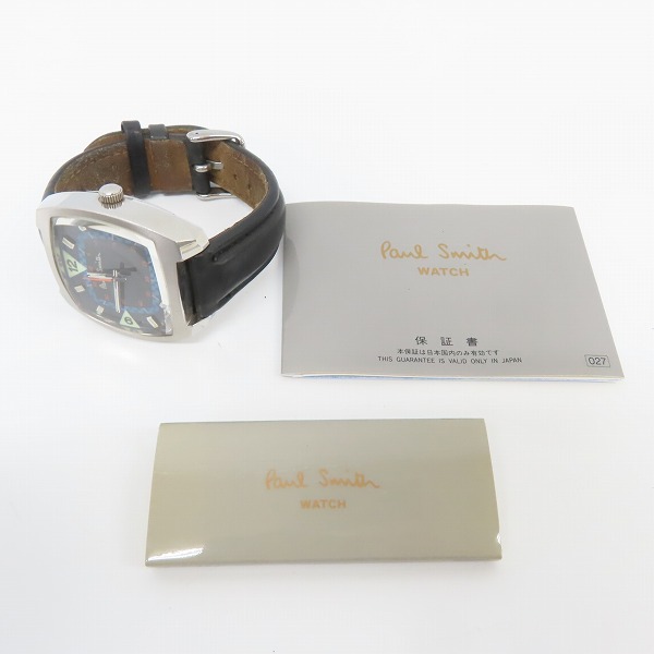 実際に弊社で買取させて頂いたPaul Smith/ポールスミス AUTOMATATIC 自動巻き アナログ腕時計/8220-824709 ブラックの画像 8枚目