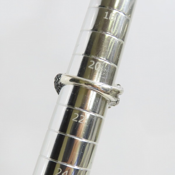 実際に弊社で買取させて頂いたBloody Mary/ブラッディマリー バルブリング ｗ/ガーネット/ブラックダイヤ 21号の画像 9枚目