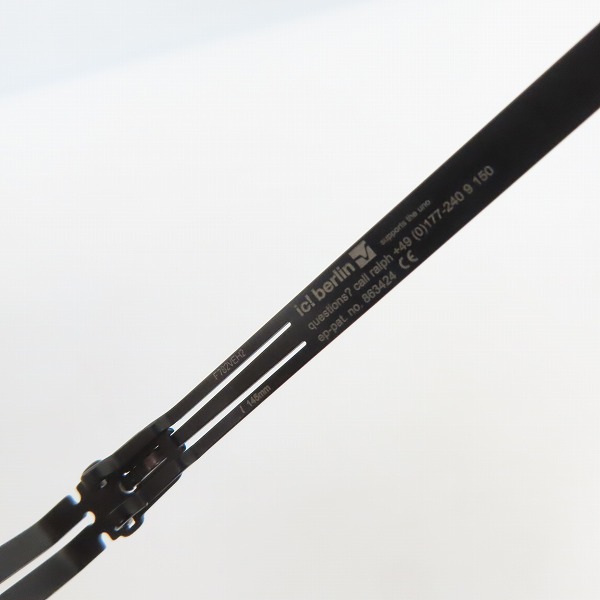 実際に弊社で買取させて頂いたic! berlin/アイシーベルリン frederic g. メタルフレーム 眼鏡/メガネフレーム/アイウェアの画像 6枚目