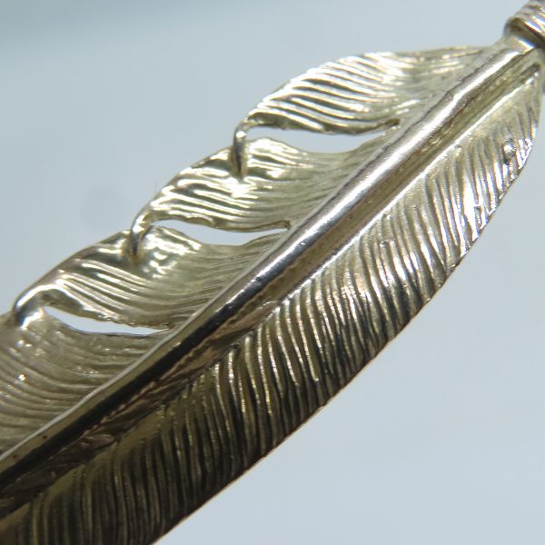 実際に弊社で買取させて頂いた(2)FIRST ARROWS/ファーストアローズ フェザー ペンダント 左向き P-001Lの画像 7枚目