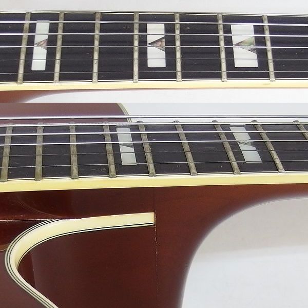 実際に弊社で買取させて頂いた★Epiphone/エピフォン EMPEROR-J SB フルアコ エレキギター オレンジラベル 1991年 日本製 ハードケース付の画像 3枚目