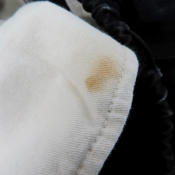 実際に弊社で買取させて頂いたCALEE/キャリー ブラック デニムパンツ ウエストゴム/Mの画像 4枚目