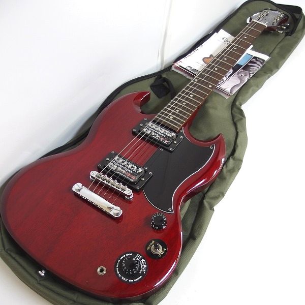 実際に弊社で買取させて頂いた★Epiphone/エピフォン SG Special チェリー ボルトオンネック エレキギター ソフトケース付