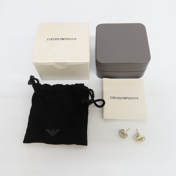 実際に弊社で買取させて頂いたEMPORIO ARMANI/エンポリオアルマーニ EA ロゴ ピアスの画像 6枚目
