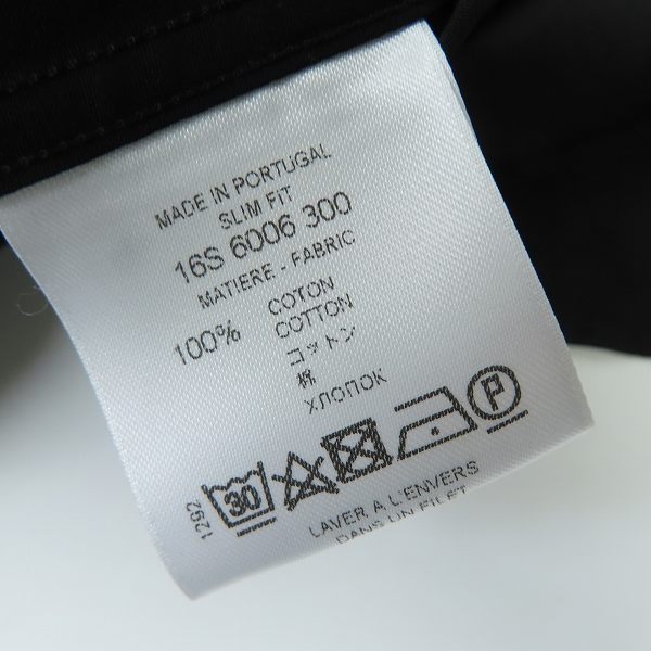 実際に弊社で買取させて頂いた【未使用】GIVENCHY/ジバンシィ 16SS 襟フェイクジップ装飾 スリムフィット長袖シャツ 16S 6006 300/39の画像 3枚目