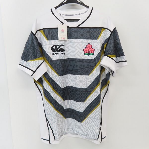 実際に弊社で買取させて頂いた【未使用】CANTERBURY/カンタベリー ジャパンレプリカ エマージングブロッサムズジャージ RG32777/3L