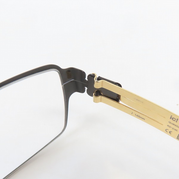 実際に弊社で買取させて頂いたic! berlin/アイシーベルリン gilbert t. メタルフレーム 眼鏡/メガネフレーム/アイウェアの画像 5枚目