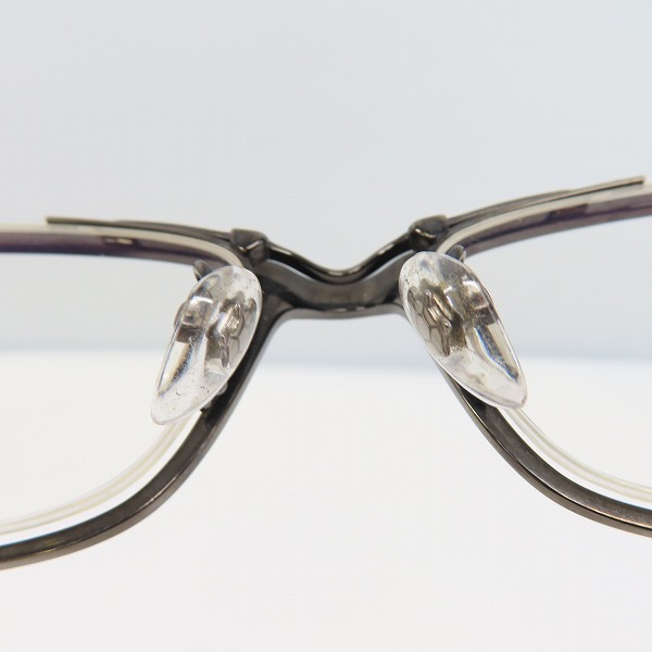 実際に弊社で買取させて頂いた999.9/フォーナインズ レンズ 度入り コンビネーション メガネフレーム/アイウェア S-822Tの画像 4枚目
