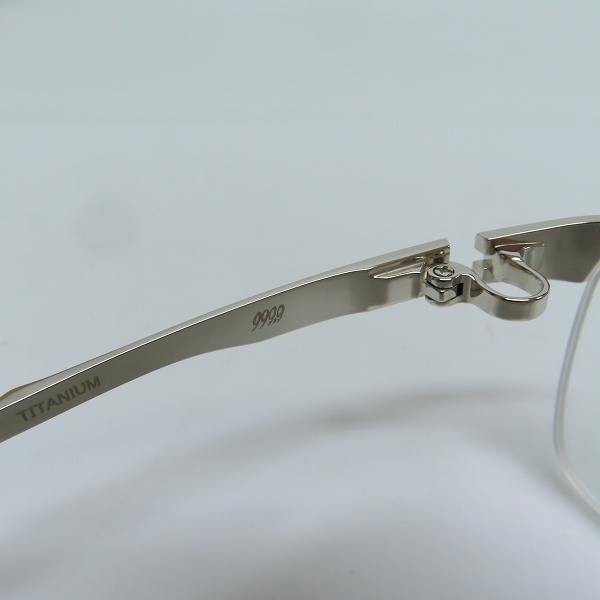 実際に弊社で買取させて頂いた999.9/フォーナインズ 度入り眼鏡/メガネフレーム S-840Tの画像 5枚目