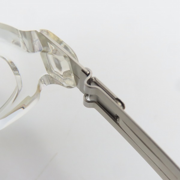 実際に弊社で買取させて頂いたic! berlin/アイシーベルリン resi メタル/セル 眼鏡/メガネフレーム/アイウェア クリアの画像 5枚目