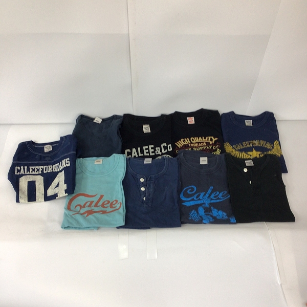 実際に弊社で買取させて頂いた【おまとめ】CALEE/キャリー プリント/ヘンリーネック他 Tシャツ 9点