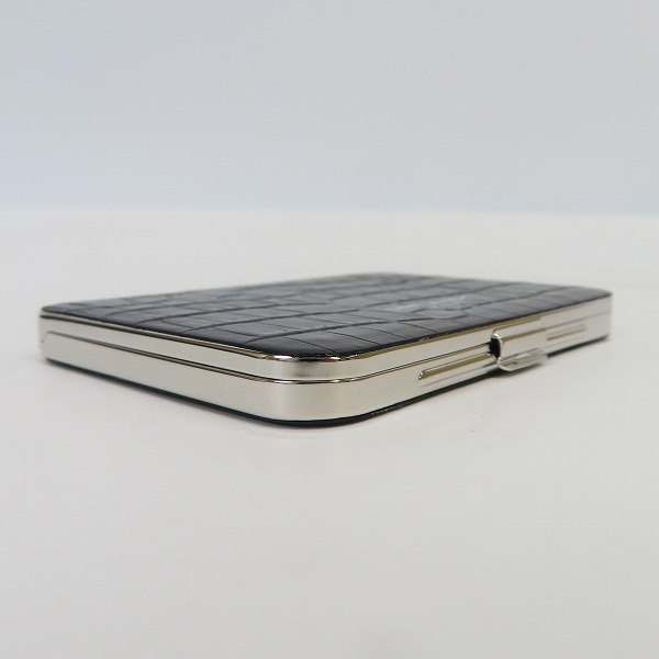 実際に弊社で買取させて頂いたSAINT LAURENT PARIS×TSUBOTA PEARL/サンローランパリ×坪田パール クロコダイルエンボスレザー カードホルダーの画像 2枚目