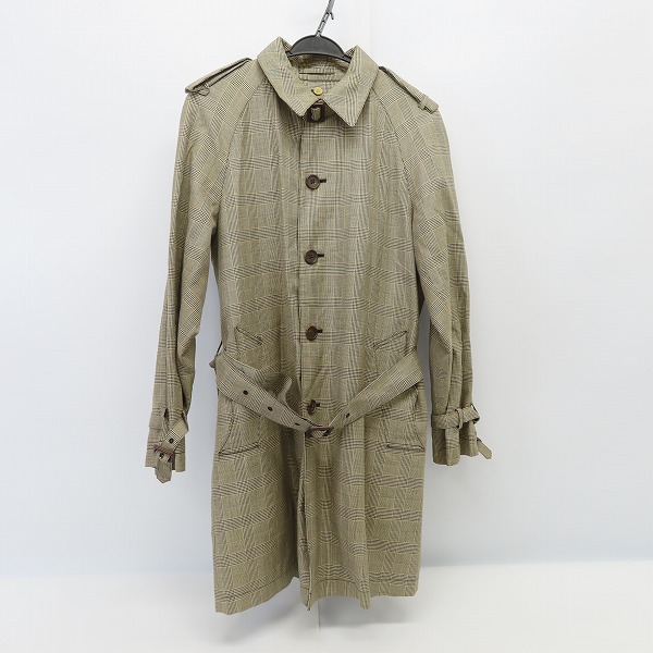 実際に弊社で買取させて頂いたPaulSmith/ポールスミス ガンクラブチェック柄 トレンチコート/L