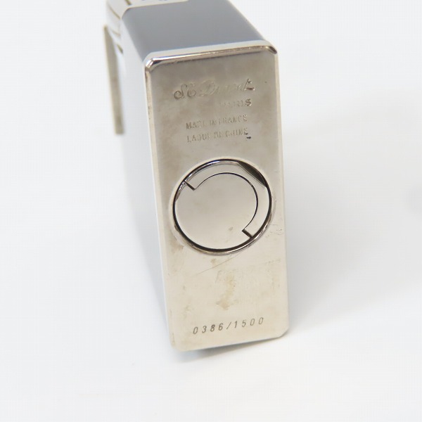 実際に弊社で買取させて頂いたS.T.Dupont/デュポン 1500個限定 マハラジャ ハンマー/黒漆 ガスライターの画像 4枚目