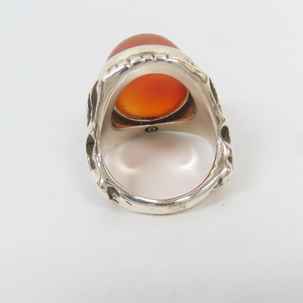 実際に弊社で買取させて頂いたALEX STREETER/アレックスストリーター エンジェルハートリング SPストーン オレンジ/18.5-19号の画像 3枚目