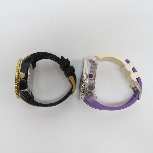 実際に弊社で買取させて頂いたTendence/テンデンス ラインストーン装飾/ハイドロゲンコラボ 腕時計 2点セット【動作未確認】の画像 1枚目