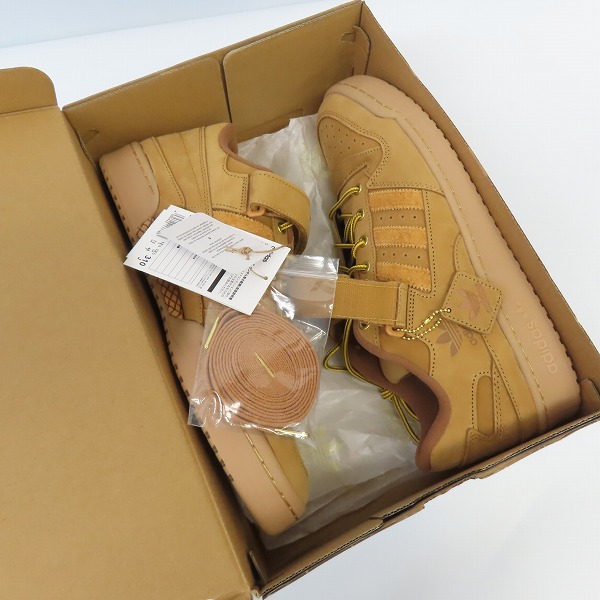 実際に弊社で買取させて頂いたadidas/アディダス FORUM LOW atmos WHEAT フォーラムロー アトモス GX3953/31の画像 8枚目