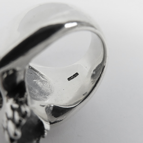 実際に弊社で買取させて頂いたTHIRTEEN DESIGNS/サーティーンデザインズ スカルリング 19号の画像 6枚目