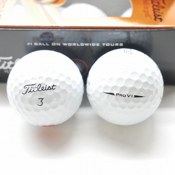 実際に弊社で買取させて頂いた(1)【未使用/オウンネーム】Titleist/タイトリスト PRO V1 ユニバーサルスタジオジャパン ゴルフボール 6球の画像 1枚目