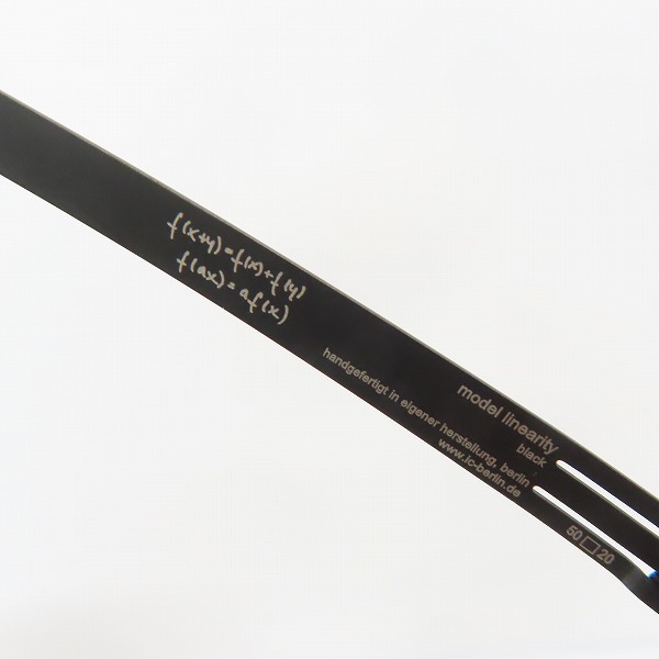 実際に弊社で買取させて頂いたic! berlin/アイシーベルリン linearity メタル/セル デミ柄 眼鏡/メガネフレーム/アイウェアの画像 8枚目