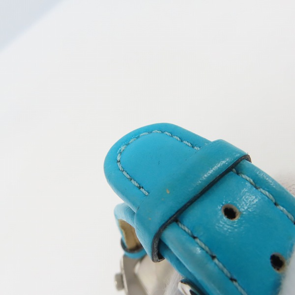 実際に弊社で買取させて頂いたPaul Smith/ポールスミス AUTOMATATIC 自動巻き スクエア文字盤 アナログ腕時計 ブルー/6628-664639の画像 5枚目