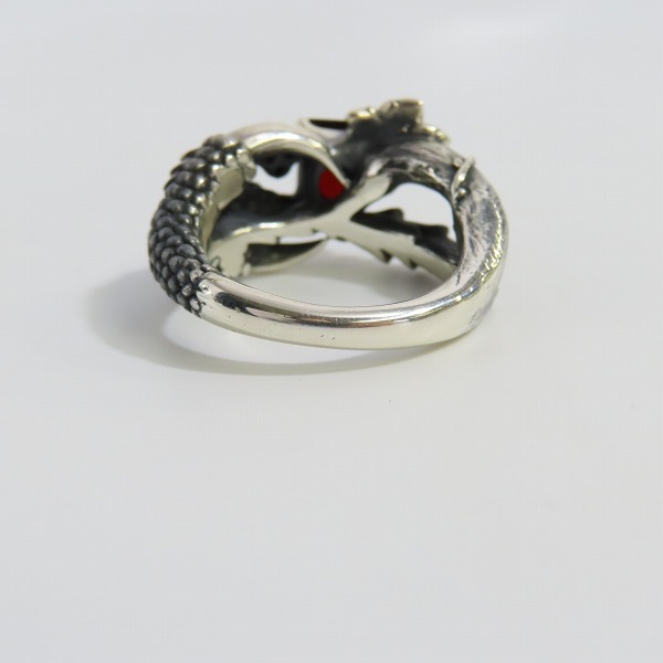 実際に弊社で買取させて頂いたBloody Mary/ブラッディマリー バルブリング ｗ/ガーネット/ブラックダイヤ 21号の画像 4枚目