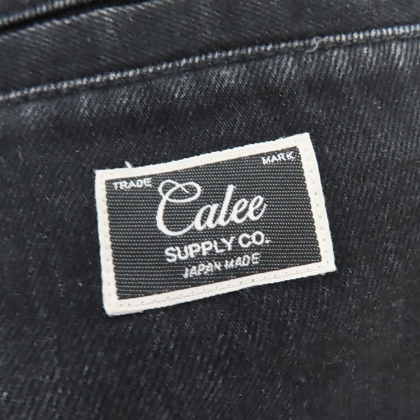 実際に弊社で買取させて頂いたCALEE/キャリー ブラック デニムパンツ ウエストゴム/Mの画像 2枚目