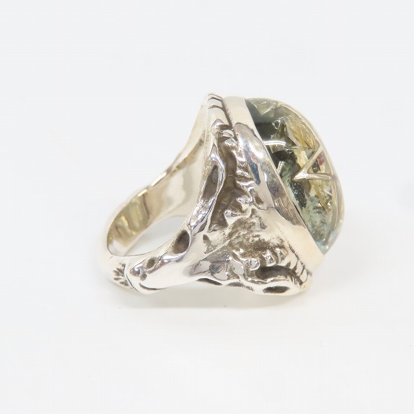 実際に弊社で買取させて頂いたALEX STREETER/アレックスストリーター エンジェルハートリング クラッククリア /18.5号の画像 4枚目