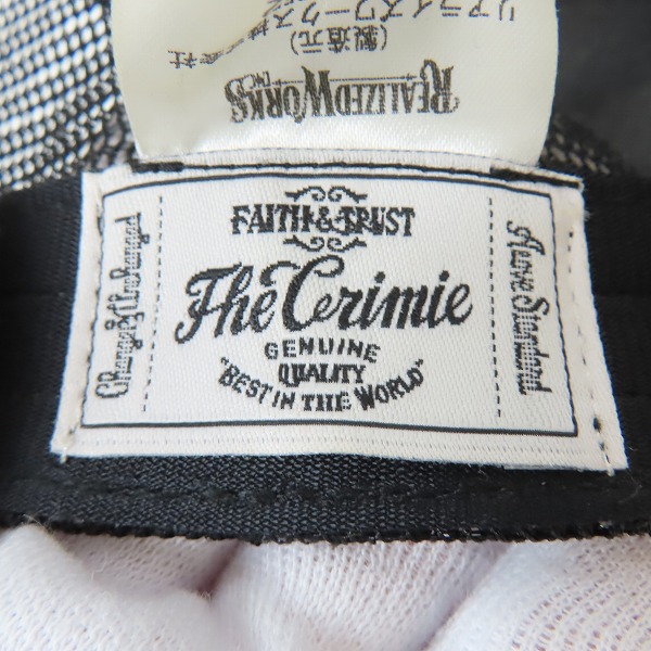 実際に弊社で買取させて頂いたCRIMIE/クライミー ロゴパッチ レザー/メッシュキャップ FREEの画像 6枚目