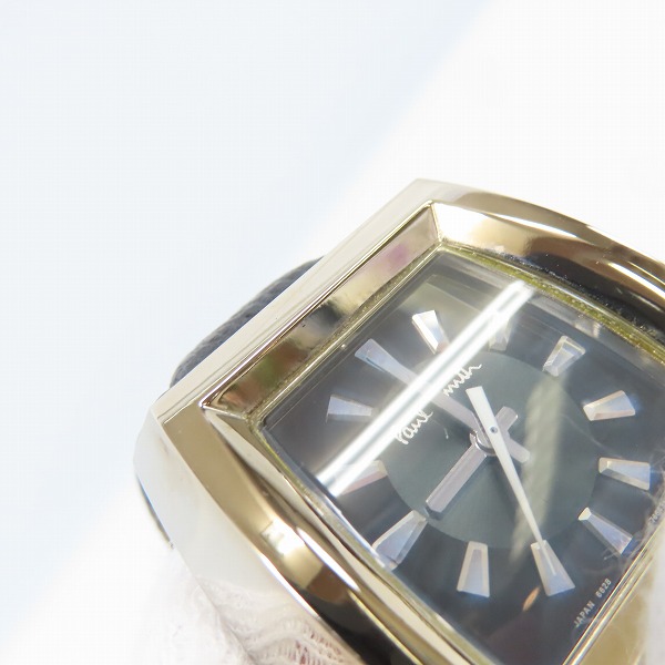 実際に弊社で買取させて頂いたPaul Smith/ポールスミス AUTOMATATIC 自動巻き アナログ腕時計/6628-664655 ブラックの画像 4枚目