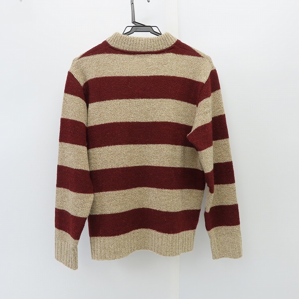 実際に弊社で買取させて頂いたCALEE/キャリー ヘンリーネック ボーダー ニット/セーター /Mの画像 1枚目