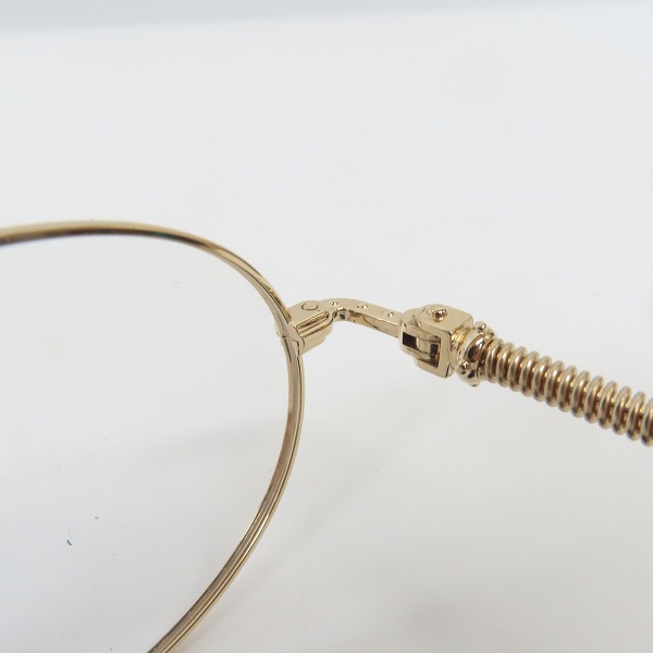 実際に弊社で買取させて頂いたJean Paul GAULTIER/ジャンポールゴルチエ メガネフレーム ゴールド 55-6101の画像 5枚目