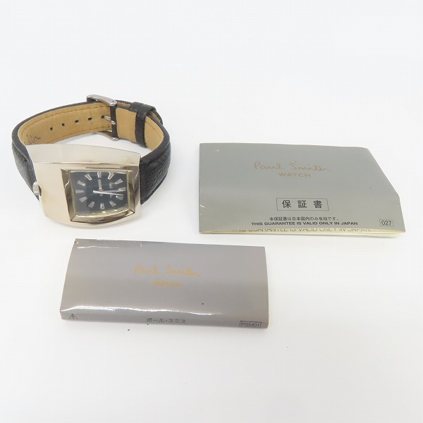 実際に弊社で買取させて頂いたPaul Smith/ポールスミス AUTOMATATIC 自動巻き アナログ腕時計/6628-664655 ブラックの画像 7枚目